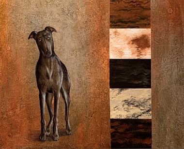 Love Comes in All Colors greyhound artwork