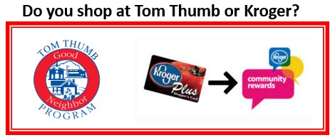 Tom Thumb and Kroger programs for donating