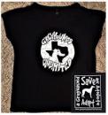 GU Graffiti Style Logo Ladies T-Shirt (Black) - Click For Enlargement