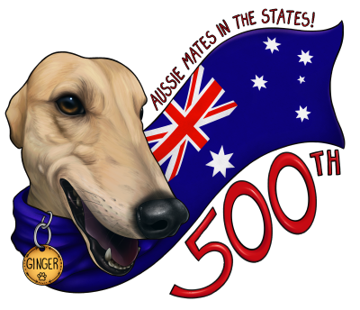 Aussie Mates in the States 500th greyhound